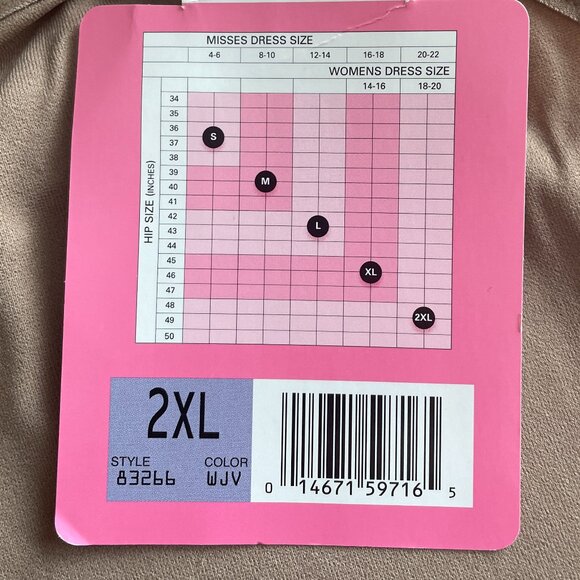 Size 2XL Maidenform Sweet Nothings black firm control tummy toning tank - Picture 7 of 7